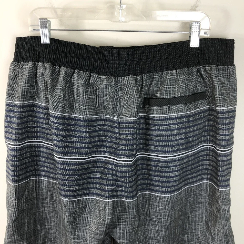 NFL Denver Broncos Board Shorts Swim Trunks Men's Sz 2XL Gray Navy
